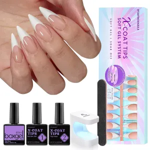 150Pcs French Tip Press on Nails - Acrylic Nail Kit Set