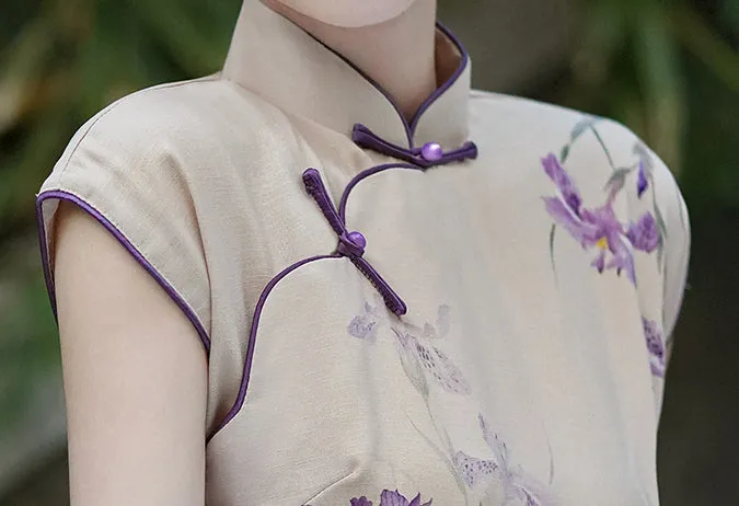 Amethyst Bloom Cheongsam (preorder)