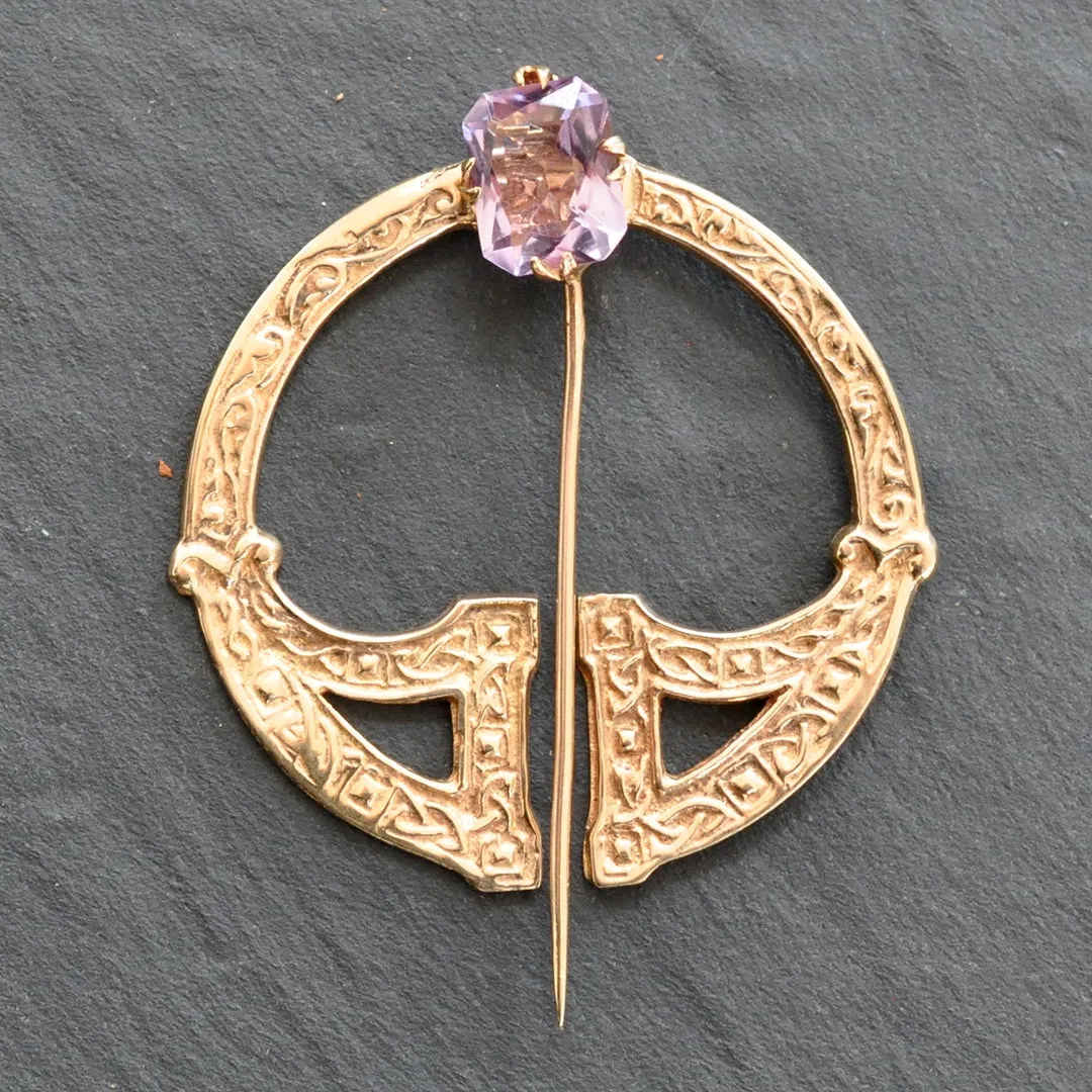 Amethyst Celtic Kilt Pin