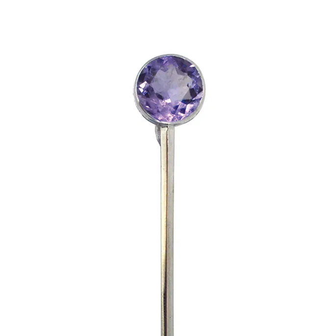 Amethyst Kilt Pin