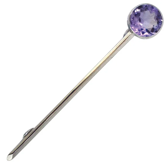 Amethyst Kilt Pin