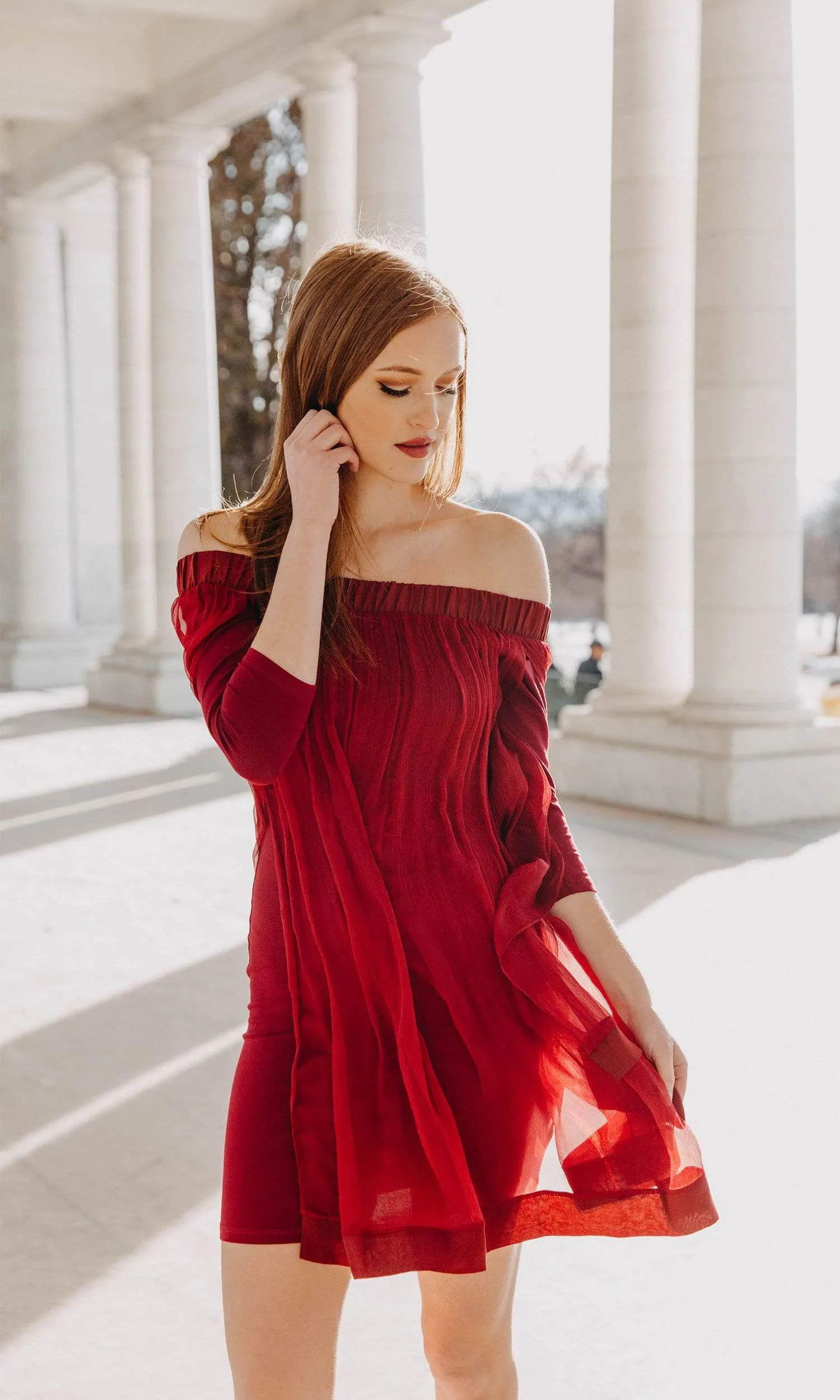 Analili Ariel Off the Shoulder Formal Dress