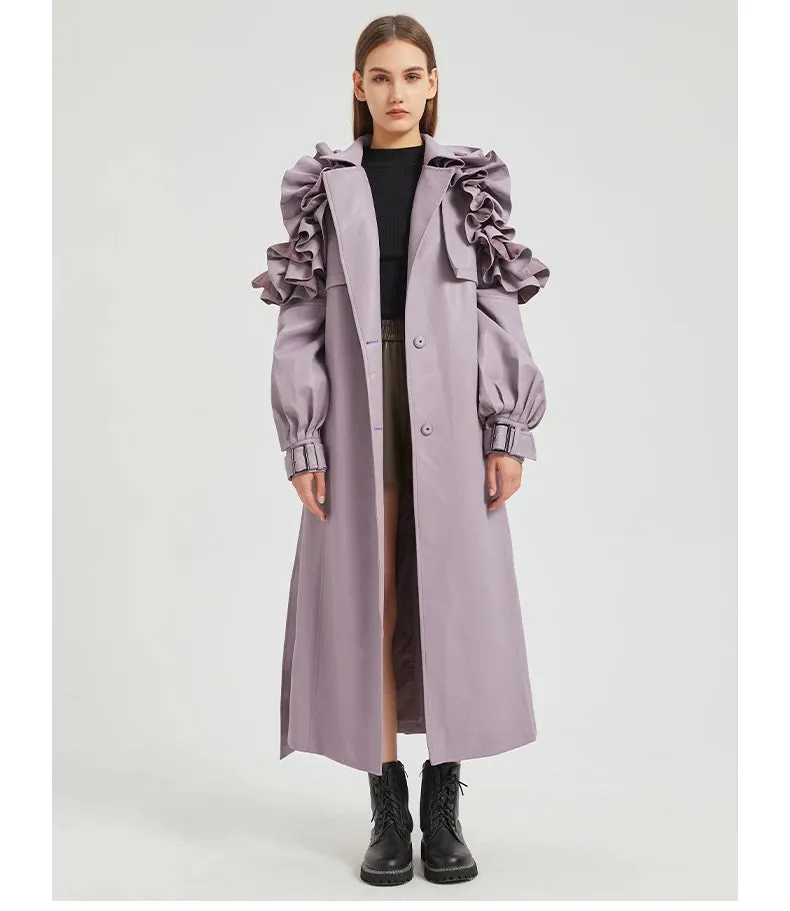 Antonio Long Ruffled Coat