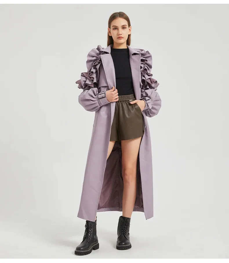 Antonio Long Ruffled Coat