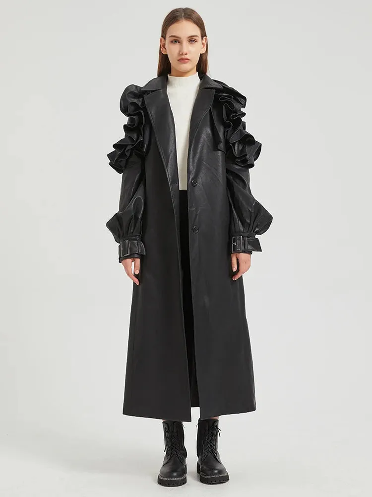 Antonio Long Ruffled Coat