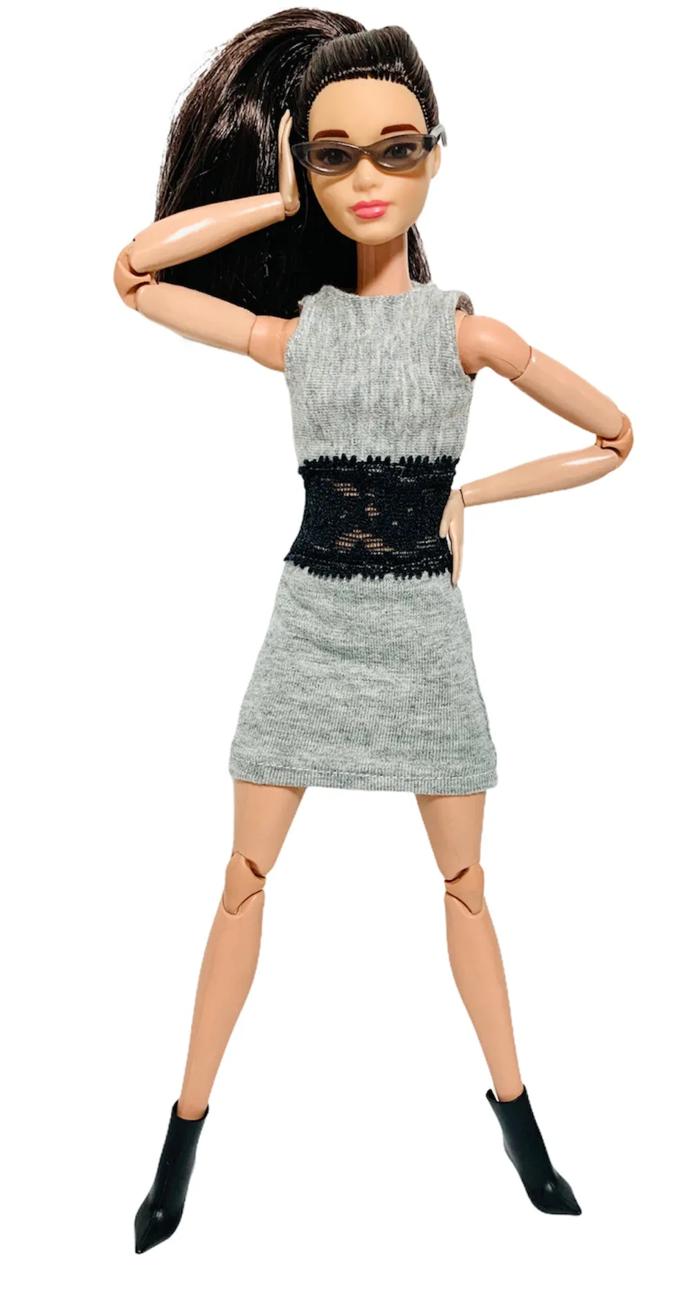 Black and Grey dress for Barbie dolls