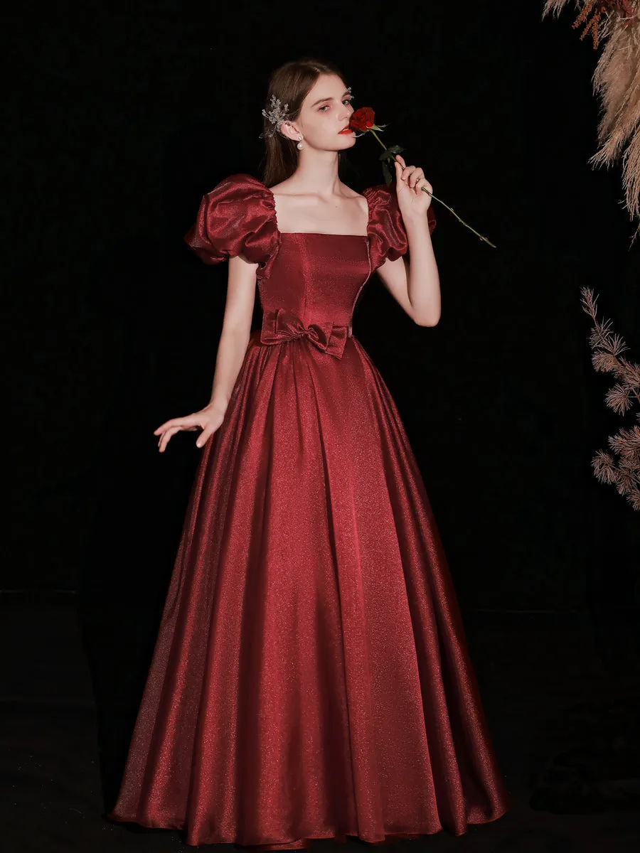 Burgundy Disney Princess inspired Ball Gown Prom Dress