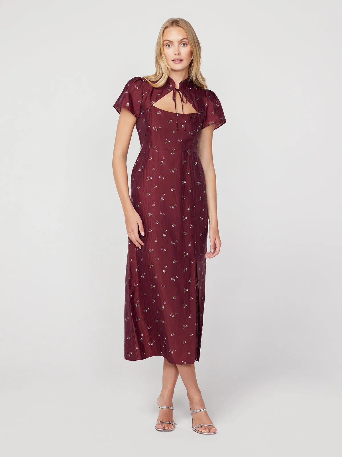 Carmella Ditsy Floral Midi Dress