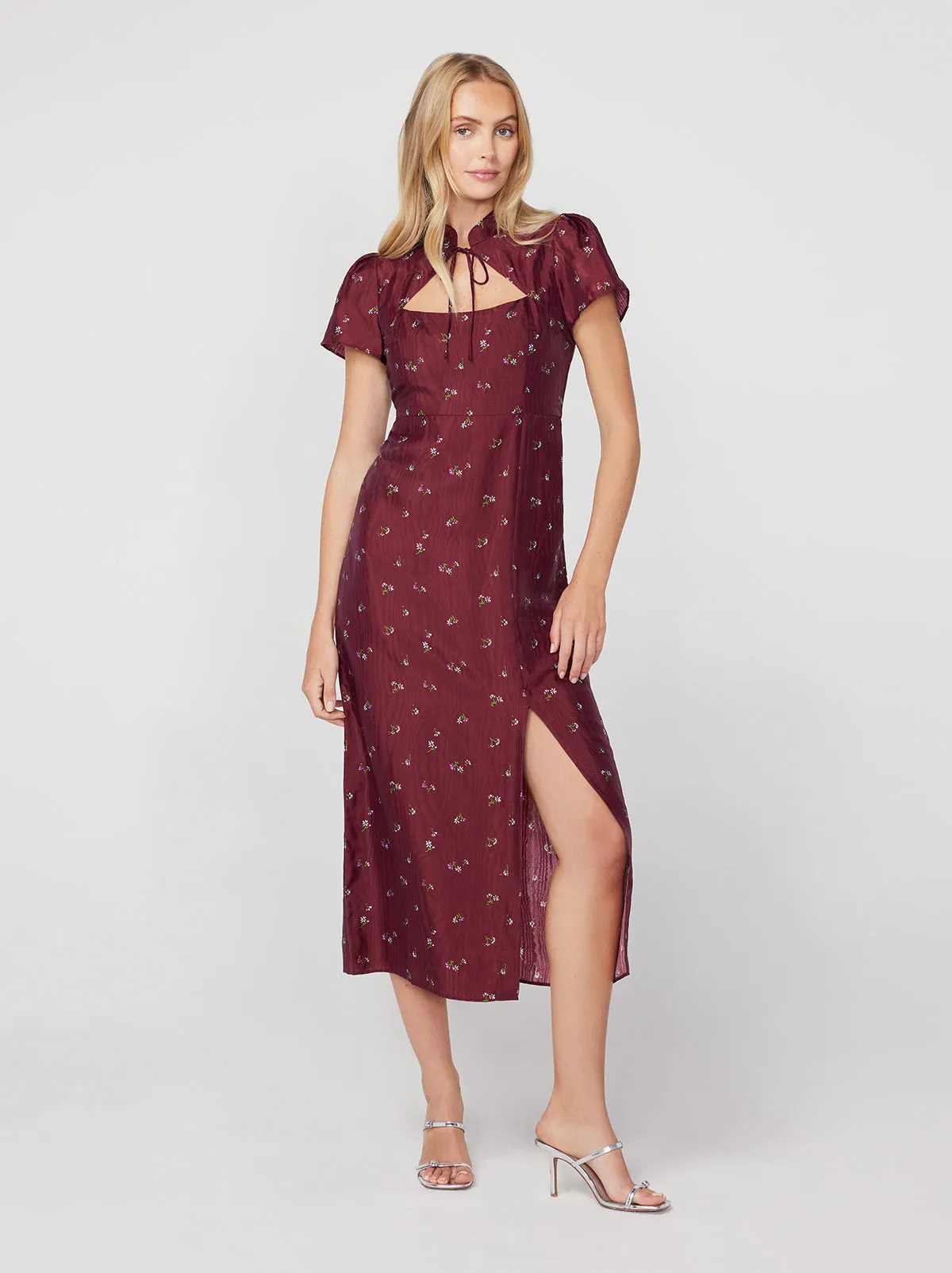 Carmella Ditsy Floral Midi Dress