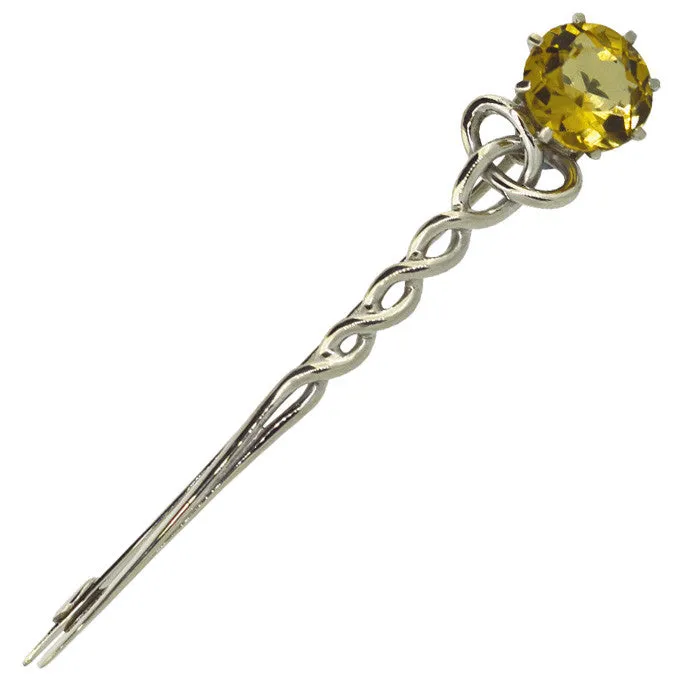 Citrine Kilt Pin