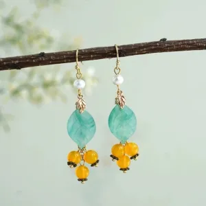 Dangle Earrings: Sweet Mandarin