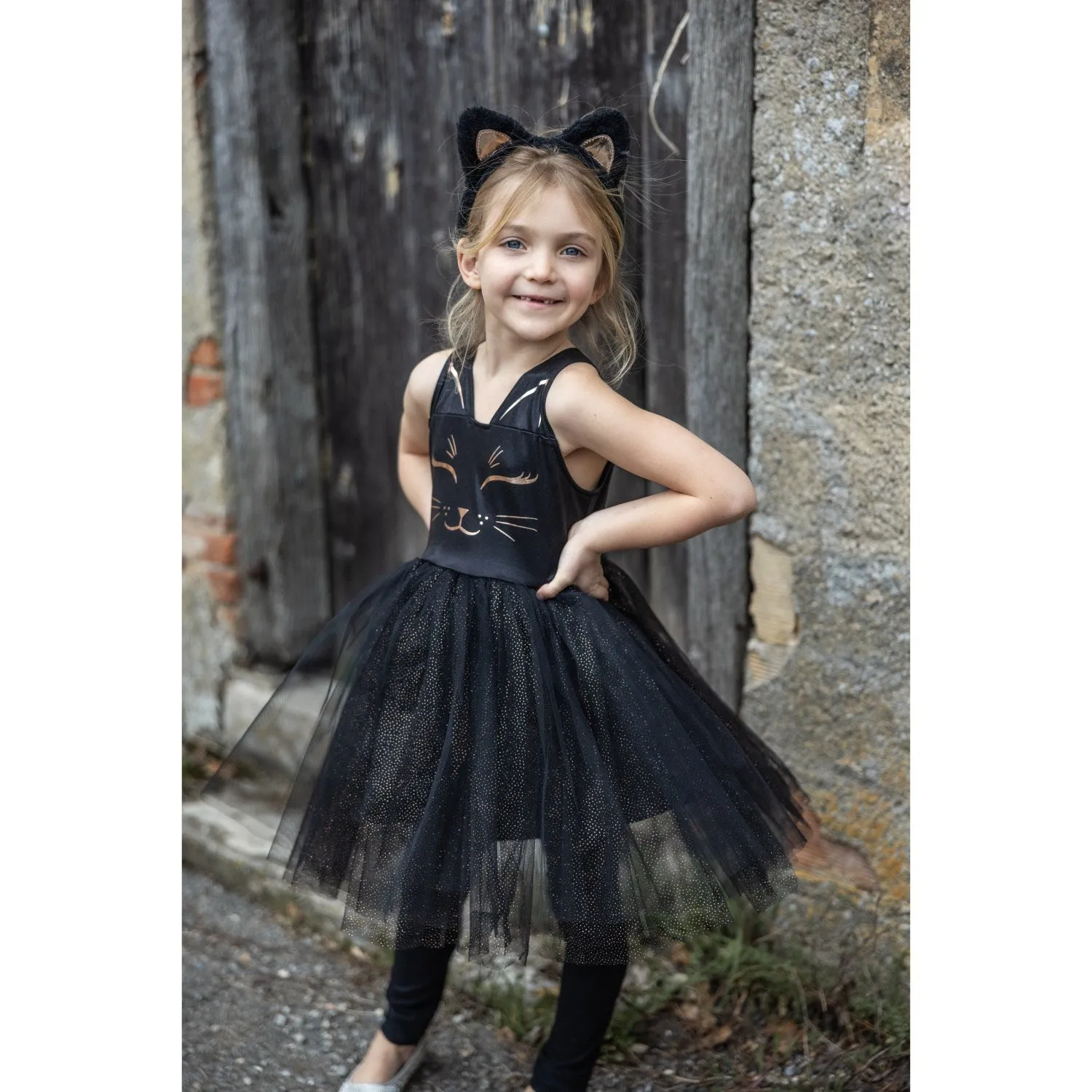 Great Pretenders Black Cat Dress and Headpiece