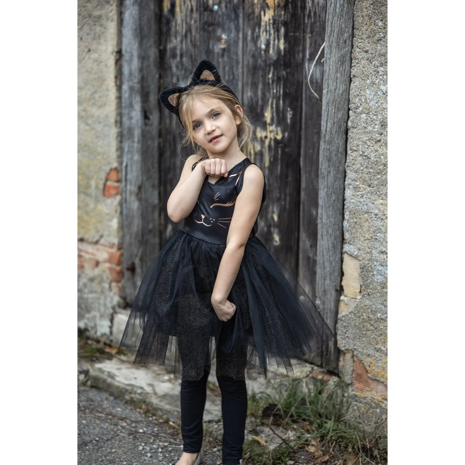 Great Pretenders Black Cat Dress and Headpiece