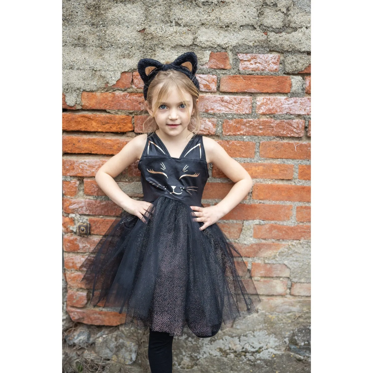 Great Pretenders Black Cat Dress and Headpiece