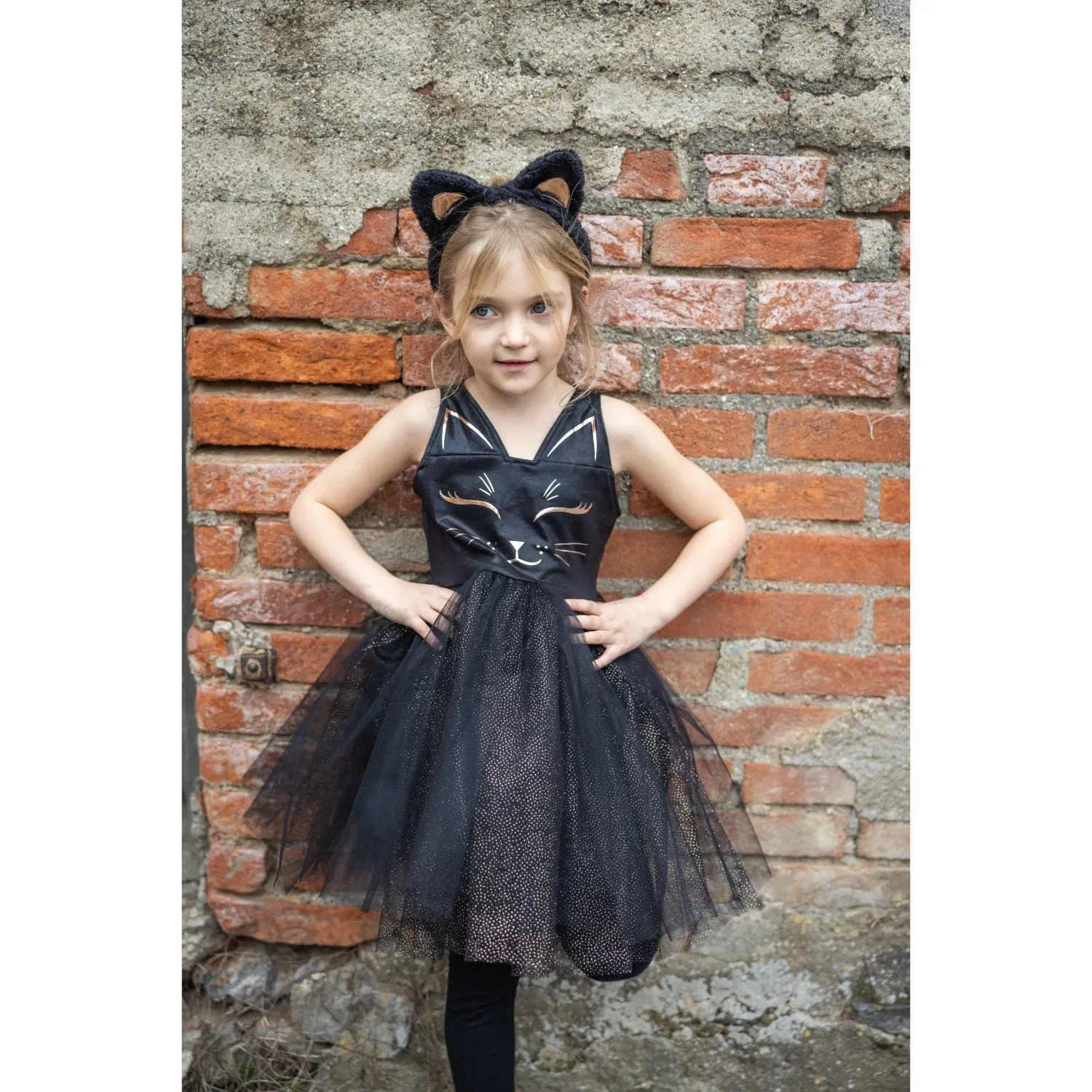 Great Pretenders Black Cat Dress and Headpiece