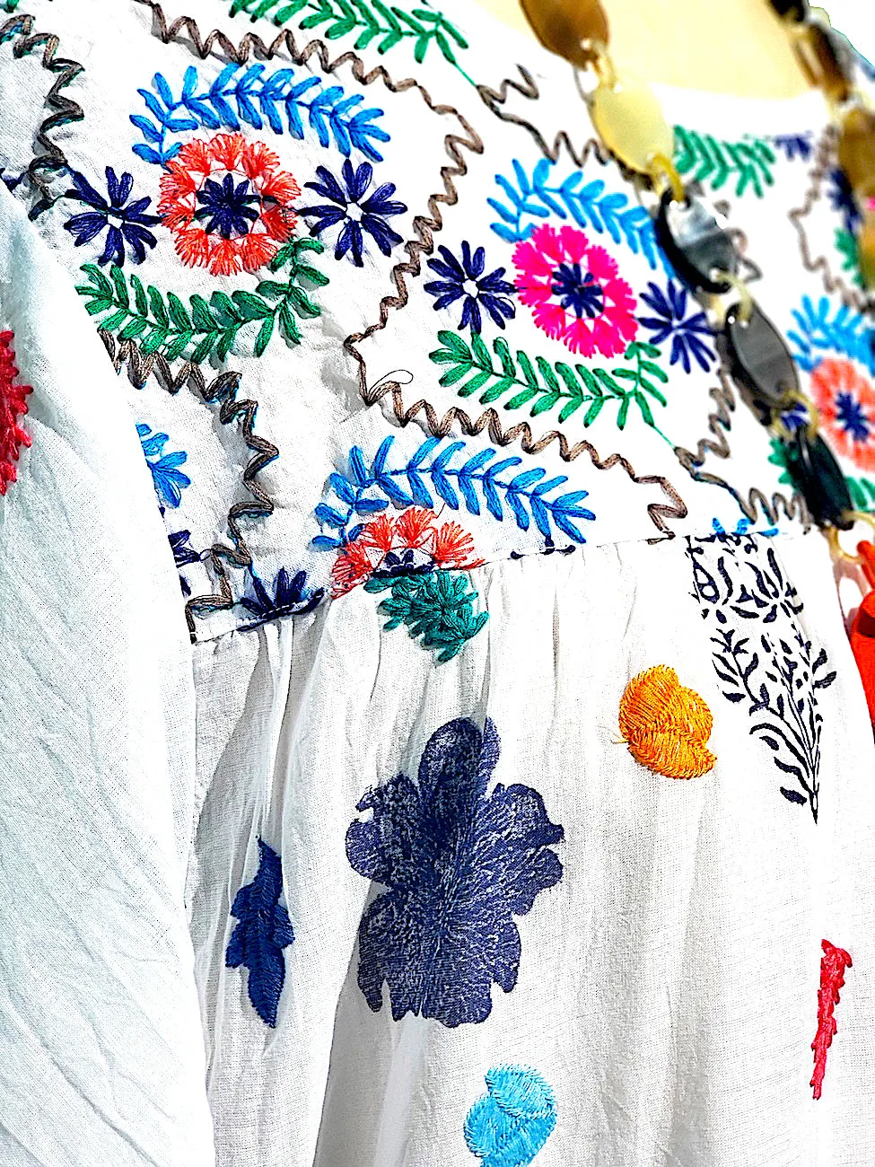 Hand Embroidered Cotton Dress