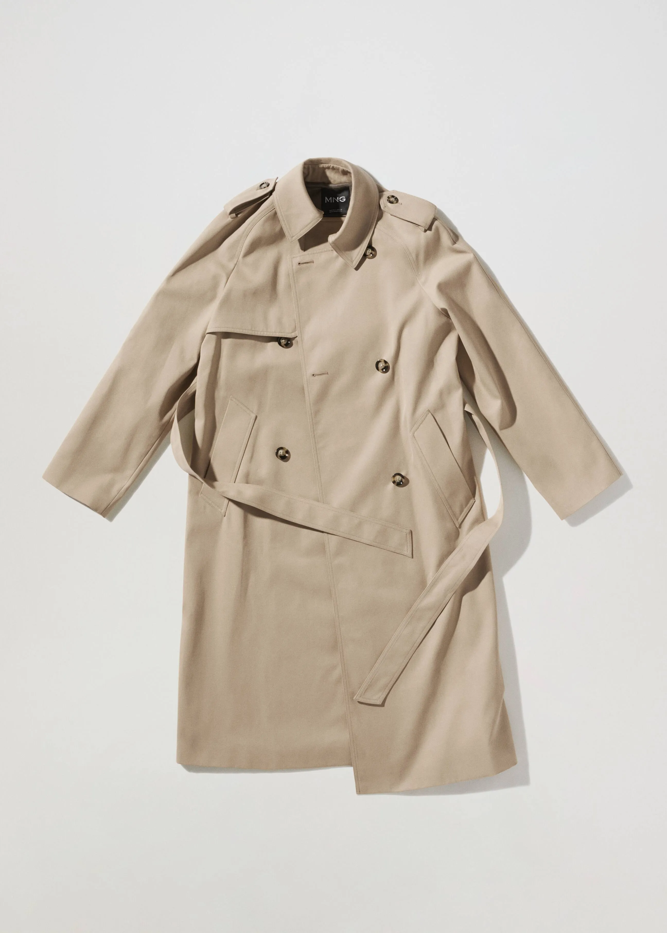 High performance cotton trench coat