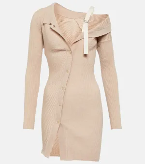 Mini dress la robe maile colin Jacquemus, beige