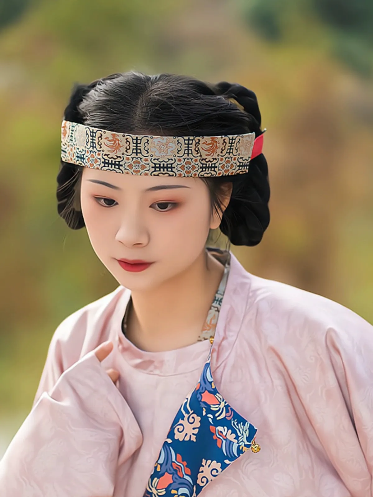 Mo'e 抹额 Tang Brocade Headband