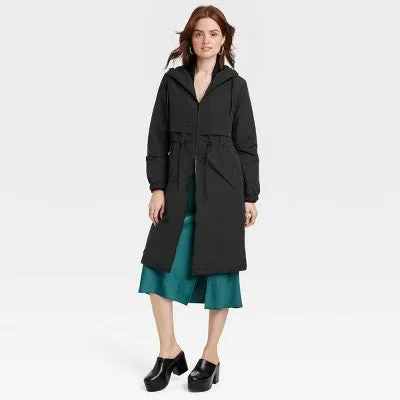 New - A New Day Women's Plus Winter Trench Rain Coat Jacket Adaptive