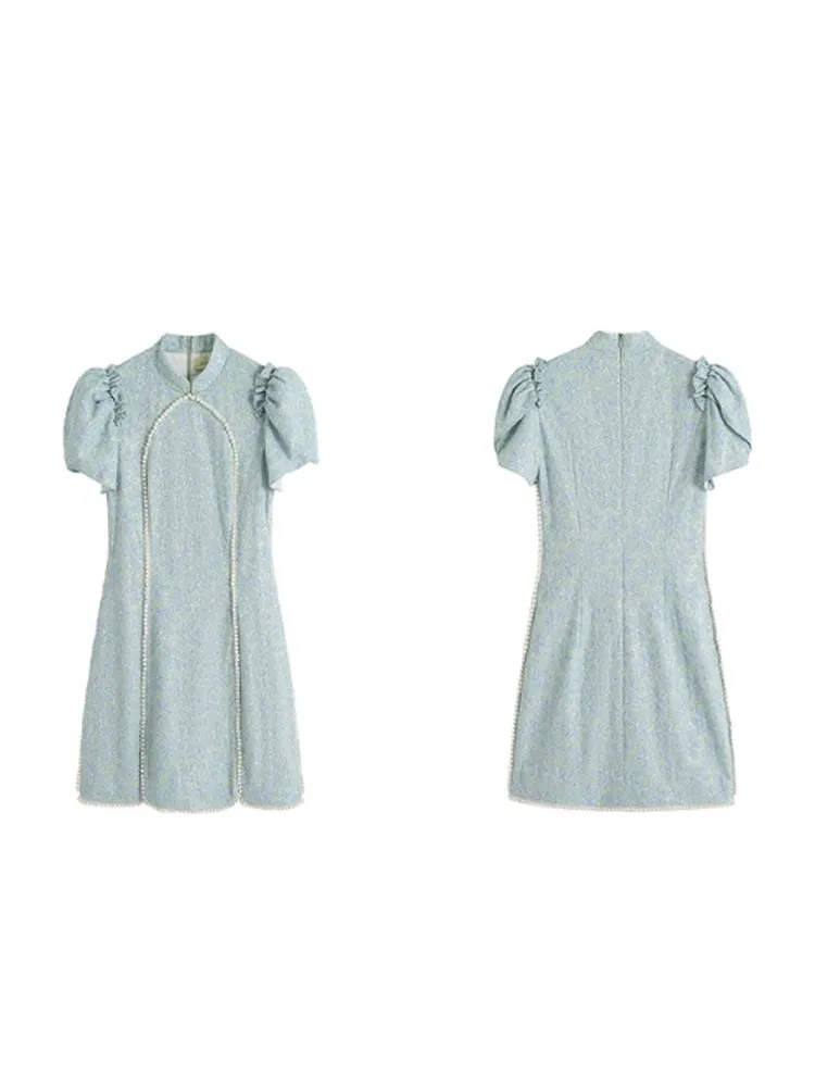 Pearl cheongsam dress【s0000001965】