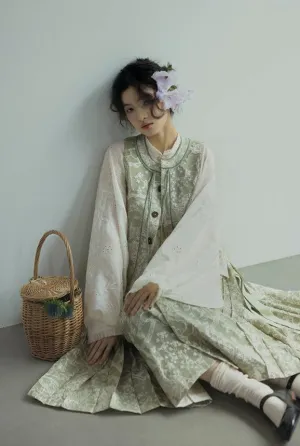 Pistachio 开心果 Modernized French Ming Dynasty Yuanling Midi Mamian Summer Set