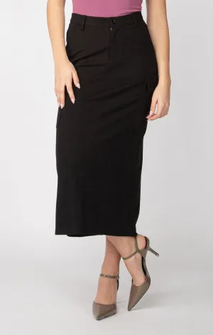 Ponte Knit Cargo Skirt