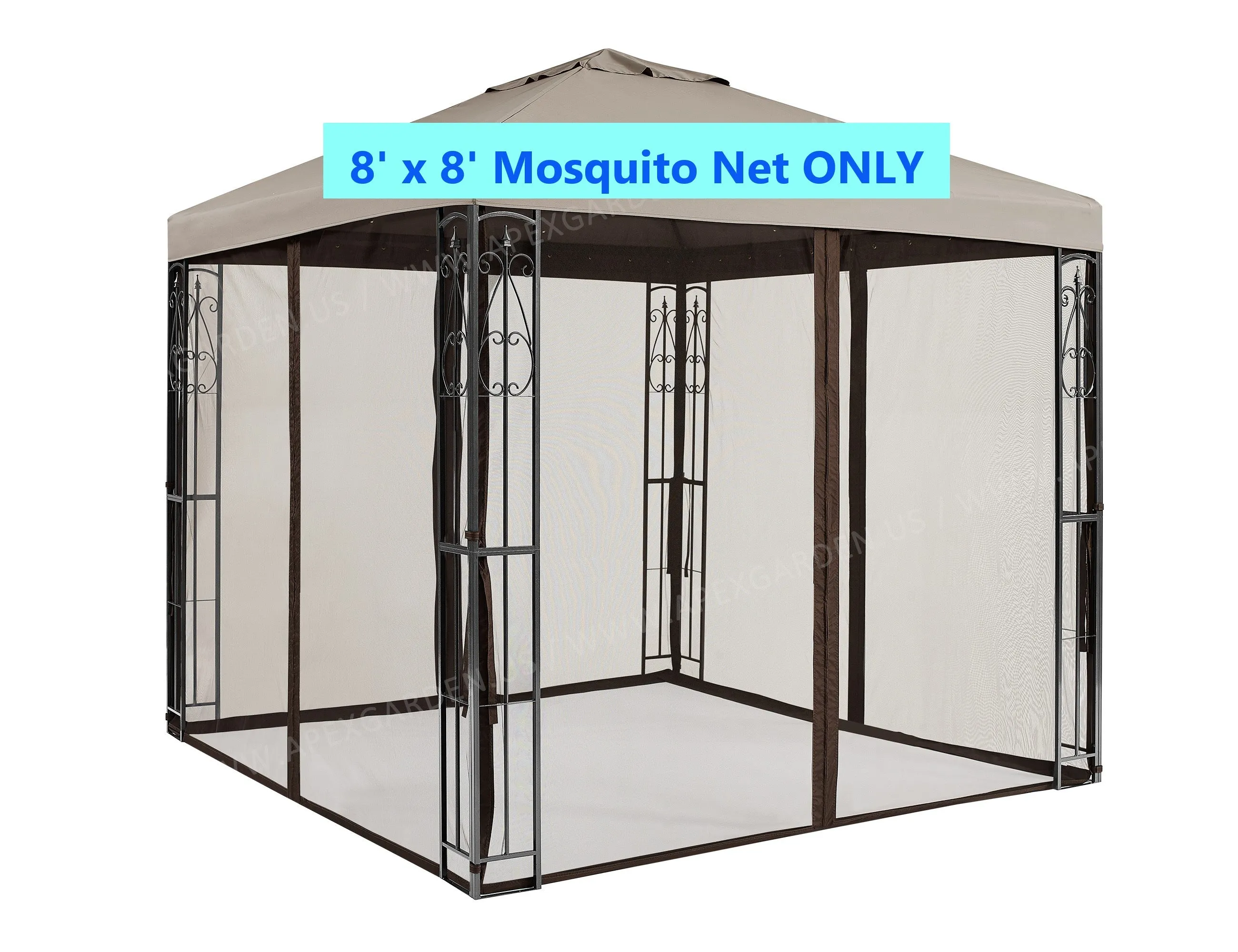 Replacement Mosquito Netting for 8'X8' Gazebo