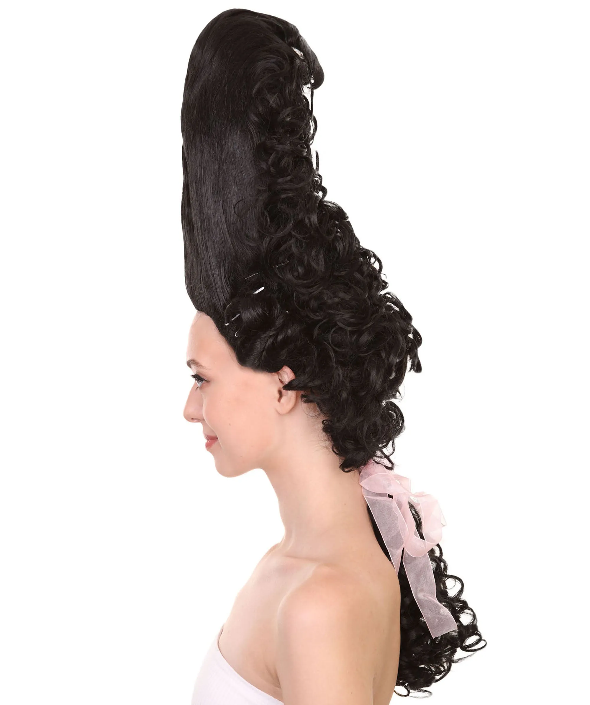 Rococo Royalty | Historical Era 17th 18th Century Updo Wig | Multiple Colors | Premium Halloween Wig