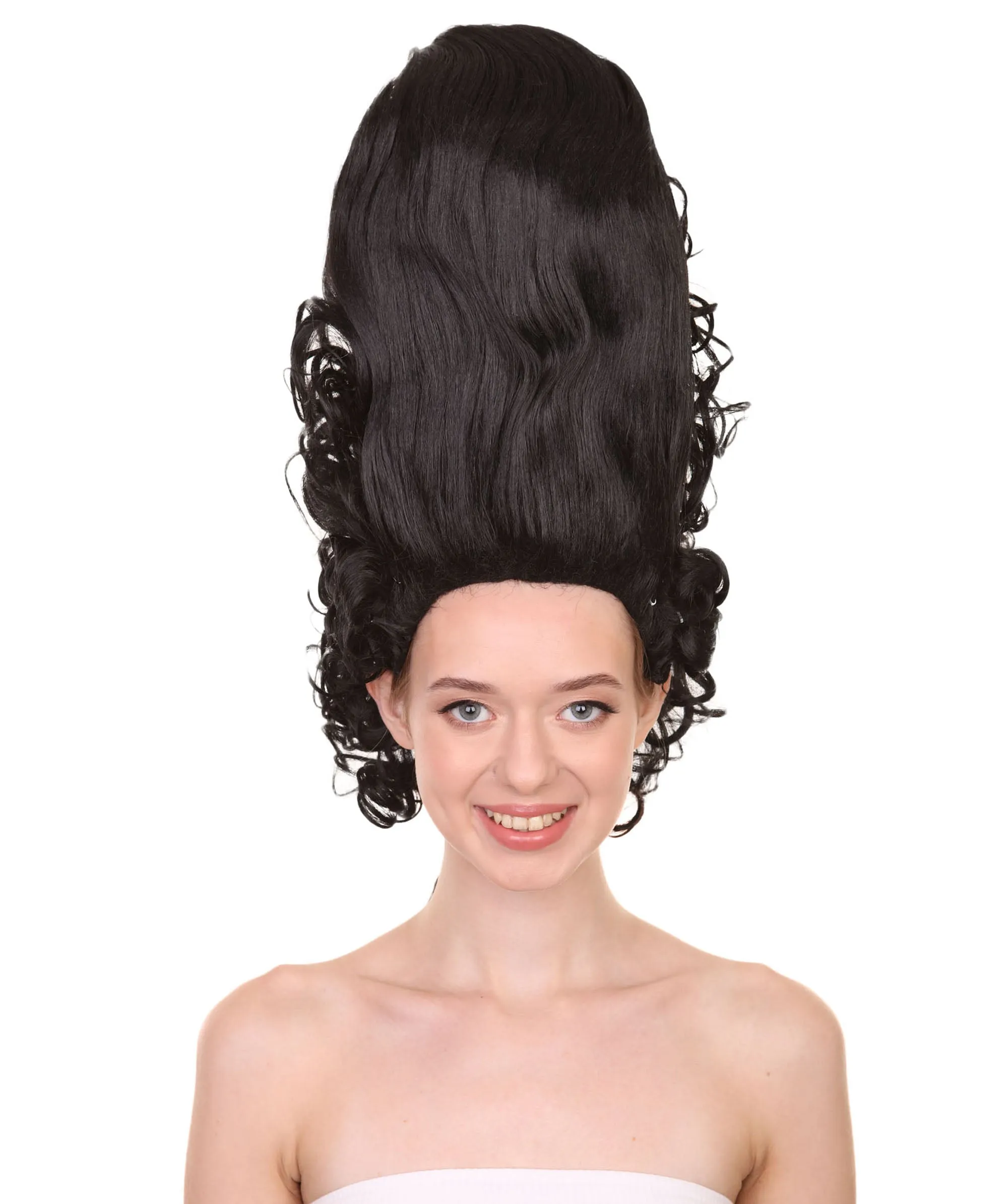 Rococo Royalty | Historical Era 17th 18th Century Updo Wig | Multiple Colors | Premium Halloween Wig