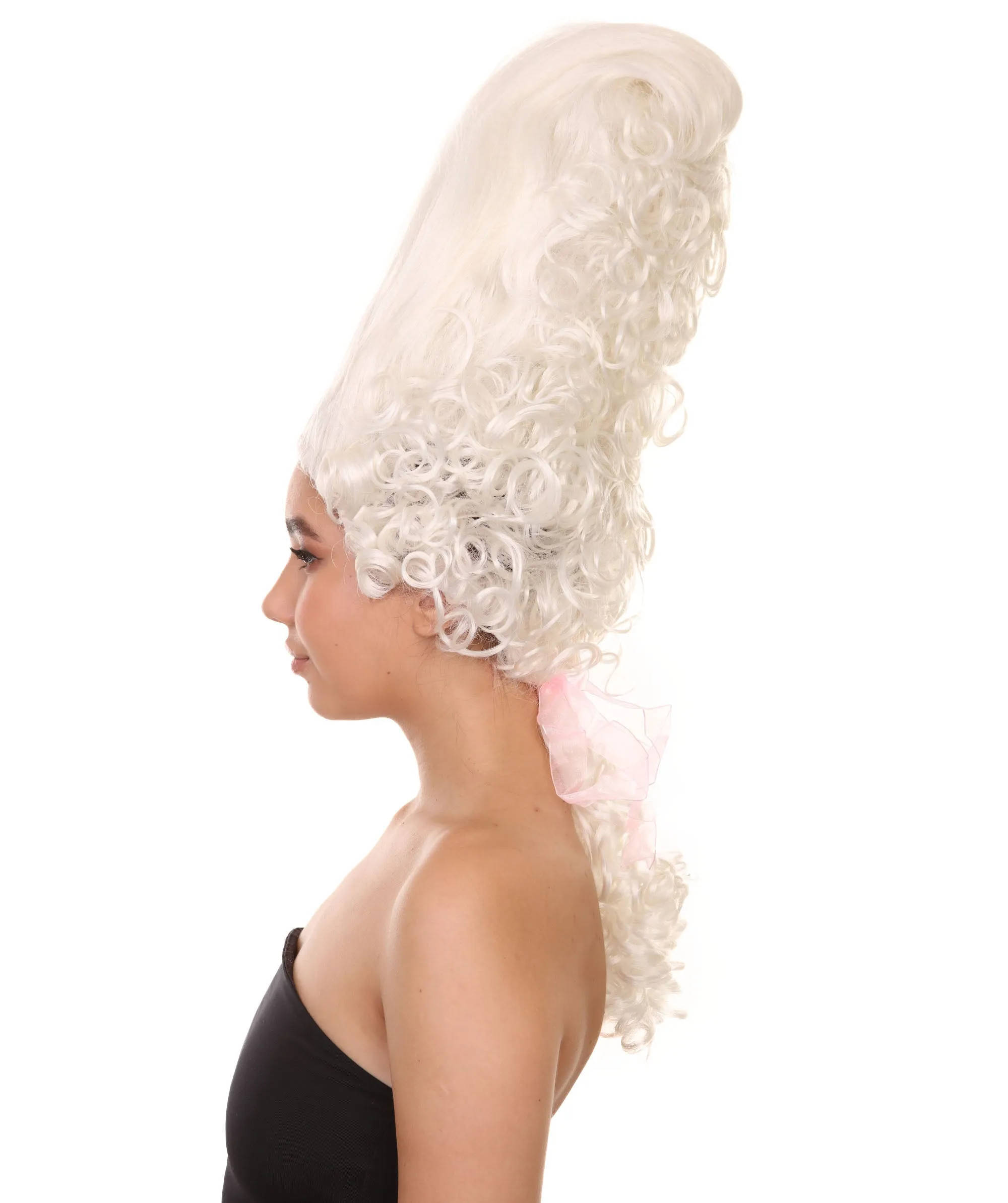 Rococo Royalty | Historical Era 17th 18th Century Updo Wig | Multiple Colors | Premium Halloween Wig