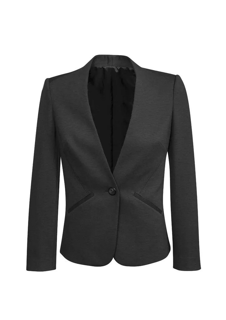 Womens Collarless Jacket